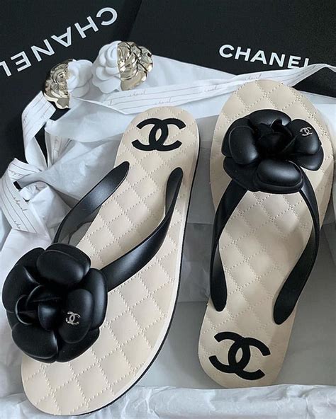 chanclas chanel|authentic chanel sandals.